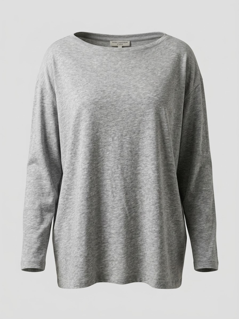 Lululemon Back In Action Long Sleeve Boatneck Top Heathered Core Light Grey 6